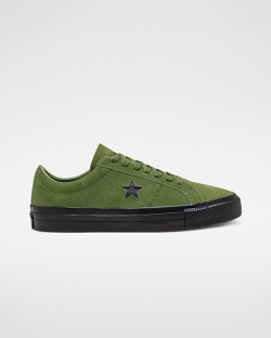 Converse Suede CONS One Star Pro Férfi Rövidszárú Szürke/Zöld/Fekete/Zöld | SJOLBNG-HU